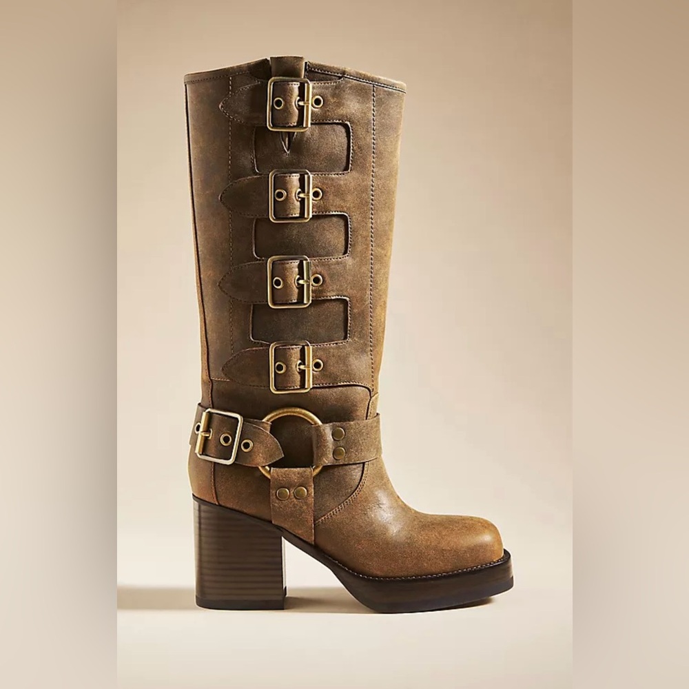 Jeffrey Campbell Multi Buckle Boots size 10